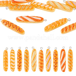 10 шт. набор миниатюрных подвесок в виде продуктов для завтрака из смолы&nbsp;FIND-TA0008-32