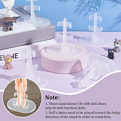 Пластиковые подставки для кукол ODIS-WH0038-98B