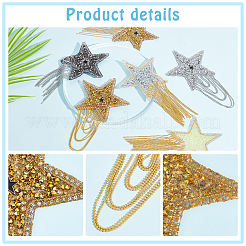 6 шт. 6-х стилистические стразы из смолы горячей фиксации (клей-расплав на обратной стороне) DIY-PH0006-99