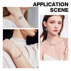 40 шт. 4 стиля сплава синие и белые эмалевые звенья соединительные подвески&nbsp;FIND-AR0006-07