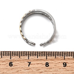 Регулируемые манжеты из нержавеющей стали 304 для женщин RJEW-B150-01GP-04