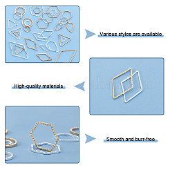 120шт 30 стильных латунных соединительных кольца KK-FH0005-76