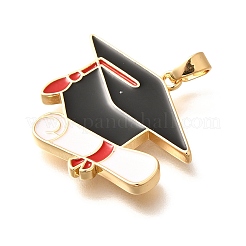 Латунь эмаль подвески&nbsp;KK-R212-17B-G