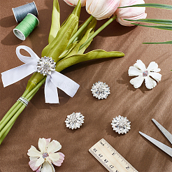 8 шт. пуговицы со стразами из сплава с 1 отверстиями&nbsp;BUTT-NB0001-96S