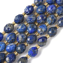 Окрашенные природные лазурит бисер пряди G-F809-A35-01