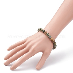 Браслеты из натурального риолита из яшмы&nbsp;BJEW-JB06471