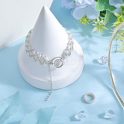 2 шт. 925 кольца-пружинки из стерлингового серебра STER-SC0001-36B