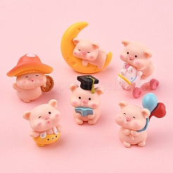 1 комплект украшений для демонстрации свиней из смолы AJEW-FS0001-25