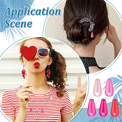 150 шт. 5-х цветные бусины из АБС-пластика&nbsp;CCB-PH0001-28