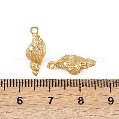 Подвески из латуни с микропаве из кубических цирконий на тему океана&nbsp;LS-KK-F902-08Q-G