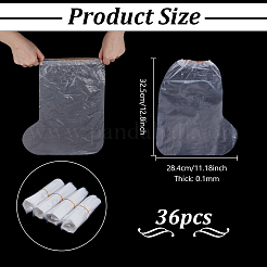 Пластиковые одноразовые водонепроницаемые бахилы AJEW-WH0678-47