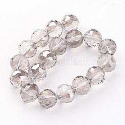 Гальванические стеклянные бусины&nbsp;EGLA-J140-PL02-14mm