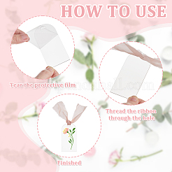 20 комплект пустых акриловых знаков для сидений&nbsp;AJEW-DC0001-76B