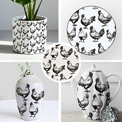 Бумажные керамические наклейки&nbsp;DIY-WH0729-006