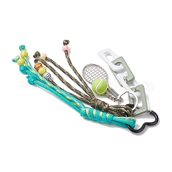 Подвесные украшения в виде ракетки для бадминтона из сплава&nbsp;HJEW-JM04271
