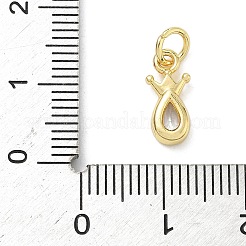 Подвески-капли и короны из латуни с микропаве из кубических цирконий&nbsp;KK-K368-57G