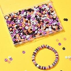 1880шт 4 цвета бусины из полимерной глины ручной работы CLAY-YW0002-01B