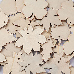 Незаконченные украшения из дерева WOOD-TA0002-28