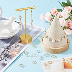 60шт 3 латунных рамки для бусин KK-SC0003-25