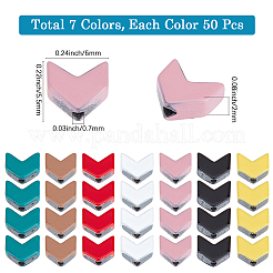 350 шт. 7-цветные синтетические немагнитные гематитовые бусины&nbsp;G-SC0003-64