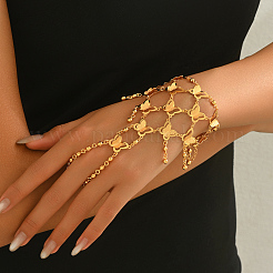 Роскошные и элегантные латунные браслеты-кольца в форме бабочек для женщин UK2567