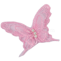 30 шт. аппликации из полиэстерового кружева в виде бабочек DIY-CY0001-65A