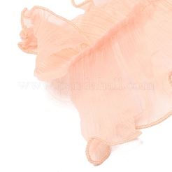 4 ярд двухслойной плиссированной кружевной ленты из органзы&nbsp;OCOR-UN0001-06B