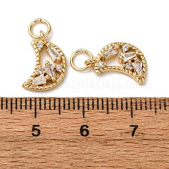 Латунные подвески из прозрачного кубического циркония&nbsp;KK-A270-08G