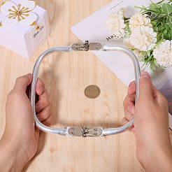 Гибкие рамы для трубчатых сумок из цинкового сплава&nbsp;DIY-WH0581-47A