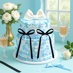 Полиэстеровые украшения для торта с акриловой палочкой&nbsp;AJEW-NB00021