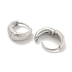 Толстые латунные серьги-кольца EJEW-L211-011M-P