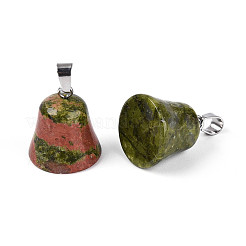 Природные подвески Unakite&nbsp;G-N349-15P-04