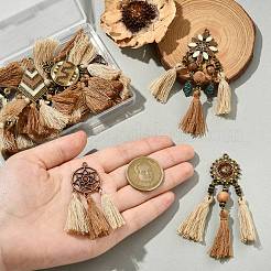 10 шт. 5-х стилевые подвески из сплава с кисточками FIND-CJ0004-37