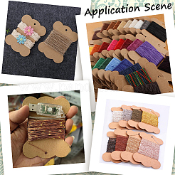 60 шт. 3 стиля крафт-бумаги для намотки ниток&nbsp;CDIS-CY0001-01