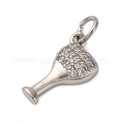 Латунные микропаве прозрачные кубические циркониевые подвески KK-P308-82P