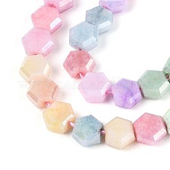 Антикоррозийные гальванические стеклянные бусины&nbsp;GLAA-T028-6mm-02M