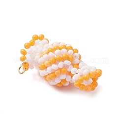 Подвески-конфеты из стеклянных бусин&nbsp;PALLOY-MZ00982-06