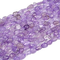 Нити бусин из натурального лавандового аметиста G-Q060-E16