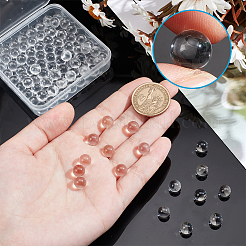 100 шт. сферические бусины из натурального кварца G-NB0005-51B