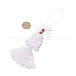 Полиэфирные украшения кисточкой подвесные HJEW-JM04479-03