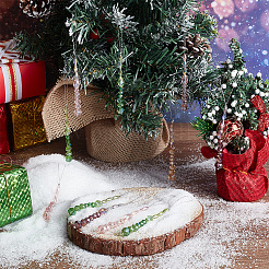 16 шт. 4-х цветные прозрачные стеклянные бусины подвески decroationg&nbsp;HJEW-PH02199