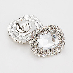 Украшения для обуви из сплава со стразами&nbsp;FIND-WH0126-417C