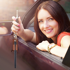 Кожаные подвески-украшения&nbsp;KEYC-WH20010-12A