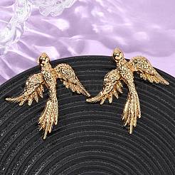 Серьги-гвоздики из нержавеющей стали 304 «Феникс»&nbsp;EJEW-L304-09G