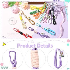 12 шт. 12 цвета зонт шнур нейлоновая веревка подвеска украшения карабин&nbsp;KEYC-CJ0001-18