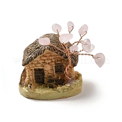 Украшения из натуральной крошки розового кварца G-B059-08D