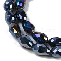 Непрозрачные однотонные гальванические стеклянные бусины&nbsp;LS-EGLA-N013-P10mm-B01