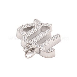 Подвески из нержавеющей стали 316 с микропаве из кубического циркония STAS-K284-01B-P