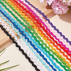 65м двухцветная полиэстеровая волнистая лента&nbsp;OCOR-AR0001-94