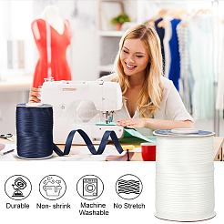 2 рулон 2 цветов 80м полиэстеровые атласные ленты OCOR-BC0006-13